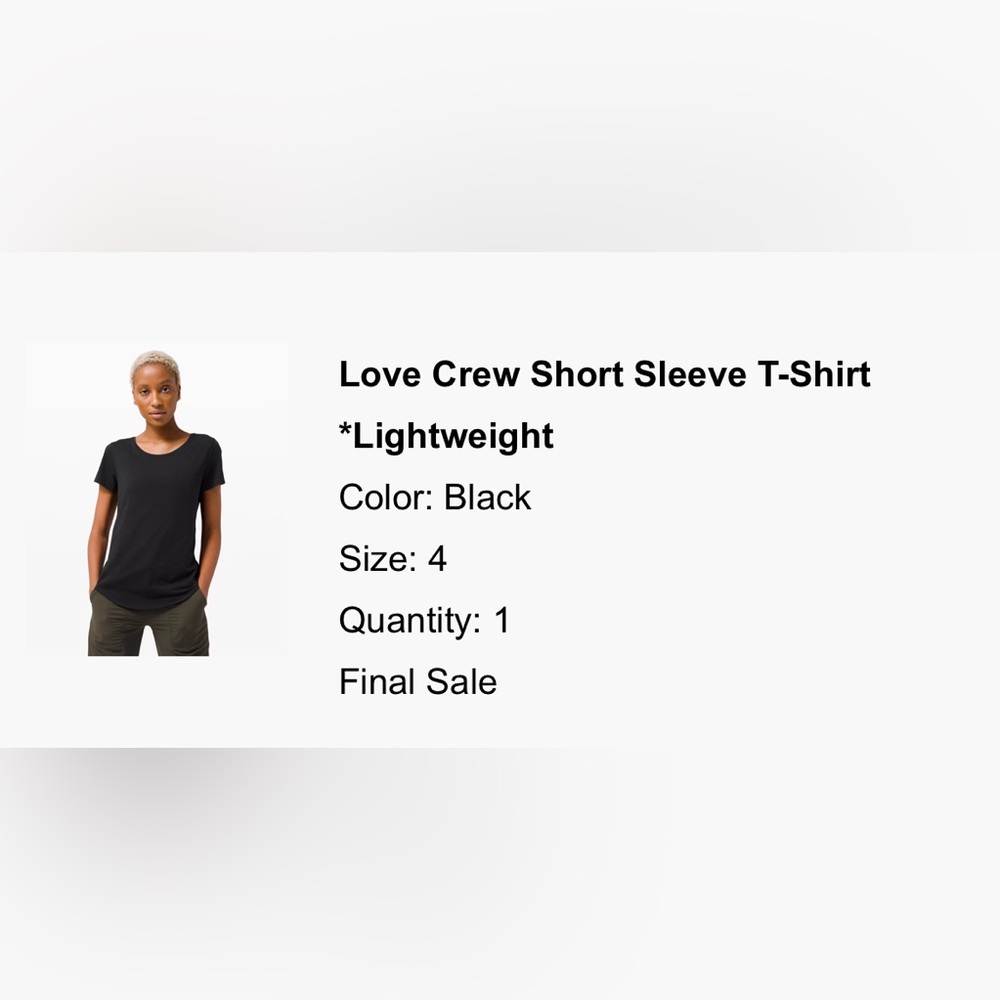 Love Crew Short Sleeve T-Shirt *Lightweight